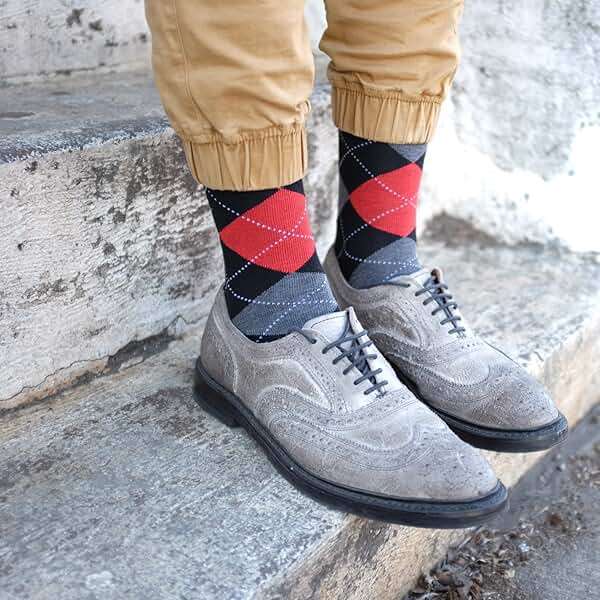 Falari Men Colorful Funny Novelty Crazy Combed Casual Dress Socks & Argyle Socks - Image 5