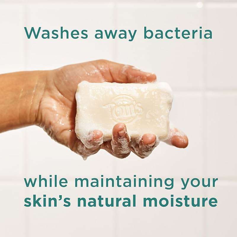 Tom’s of Maine Natural Beauty Bar Soap For Women and Men, Fragrance Free, Sensitive Skin, 5 oz Bar (Pack of 6) - Image 3