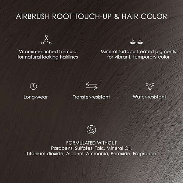 TEMPTU Airpod Airbrush Root Touch-up and Hair Color Kit, Vitamin-Enriched Weightless Non-greasy formula, for Long-wear color - Image 8