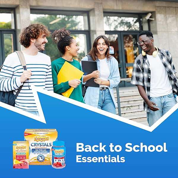 Emergen-C Immune+ Triple Action Immune Support Gummies, BetaVia (R), 1000mg Vitamin C, B Vitamins, Vitamin D and Antioxidants, Super Orange, Back to School Essentials - 45 Count - Image 2