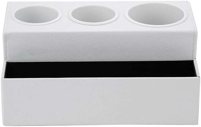 J JACKCUBE DESIGN Hair Tool Organizer Dryer Holder Hair Styling Accessories Organizer Bathroom Storage Countertop with 3 Holes(White) – MK154D - Image 5