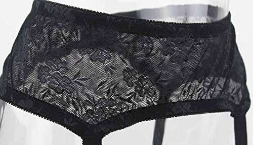 TVRtyle Women's Mysterious Sexy Black 4 Vintage Metal Clips Garter Belts for Stockings - Image 7