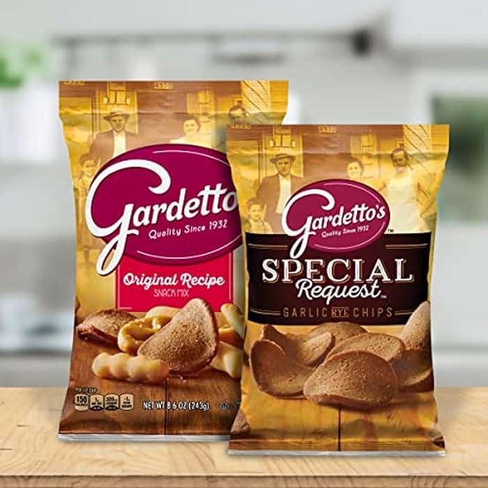 Gardetto's Original Recipe Snack Mix, Crunchy Breadsticks, Pretzels & Roasted Rye Chips, Kosher Snacks Multipack, 10 Single-Serve Bags, Individually Wrapped Party & Family Pack, 17.5 oz Bulk Box - Image 7