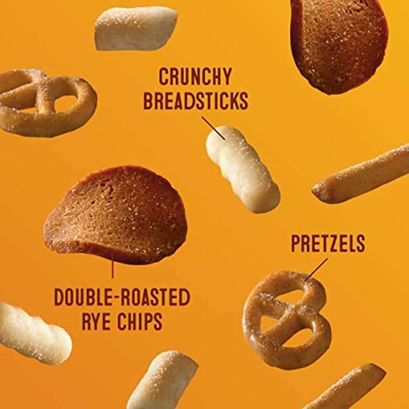 Gardetto's Original Recipe Snack Mix, Crunchy Breadsticks, Pretzels & Roasted Rye Chips, Kosher Snacks Multipack, 10 Single-Serve Bags, Individually Wrapped Party & Family Pack, 17.5 oz Bulk Box - Image 9