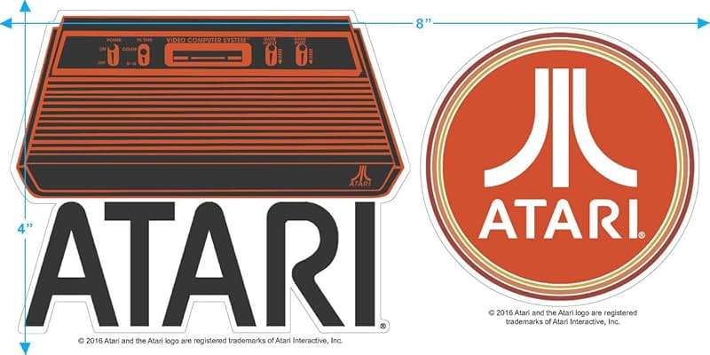 Popfunk Atari Video Game Retro Logo Vintage Gaming Console T Shirt Black Heather - Image 3