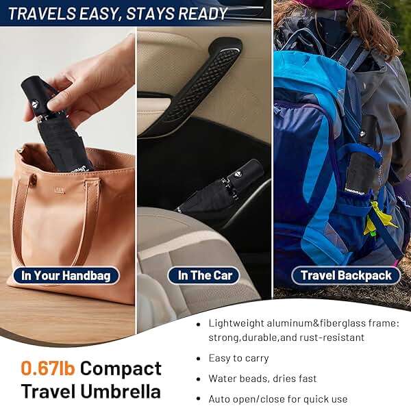 SY COMPACT Travel Umbrella Windproof Automatic Umbrellas Small Compact UV Sun Protection Factory Outlet Umbrella - Image 2