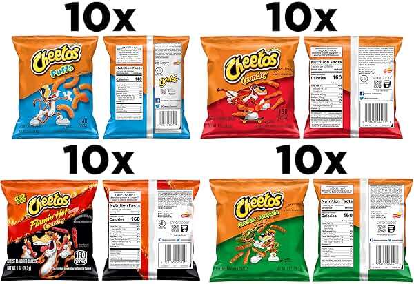 Cheetos Cheese Flavored Snacks Variety Pack, 40 Count - Image 3