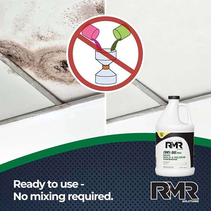 RMR-86 Pro Contractor Grade Mold Stain & Mildew Stain Remover Cleaning Solution, Professional Quality Formula, 1 Gallon - Image 3