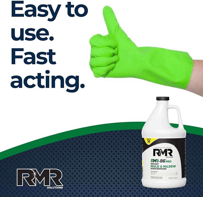 RMR-86 Pro Contractor Grade Mold Stain & Mildew Stain Remover Cleaning Solution, Professional Quality Formula, 1 Gallon - Image 5