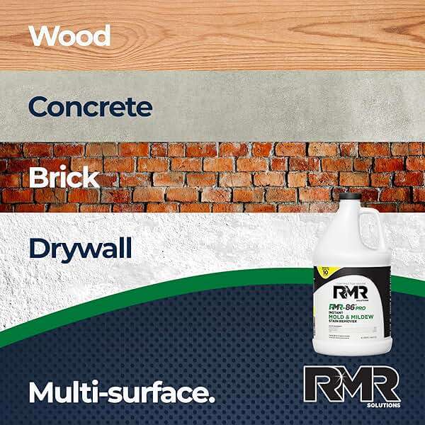 RMR-86 Pro Contractor Grade Mold Stain & Mildew Stain Remover Cleaning Solution, Professional Quality Formula, 1 Gallon - Image 6