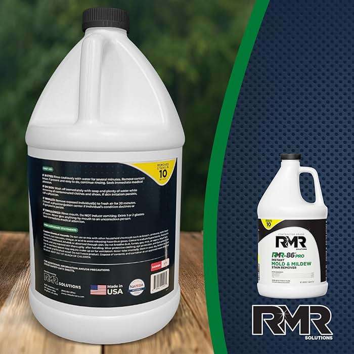 RMR-86 Pro Contractor Grade Mold Stain & Mildew Stain Remover Cleaning Solution, Professional Quality Formula, 1 Gallon - Image 9