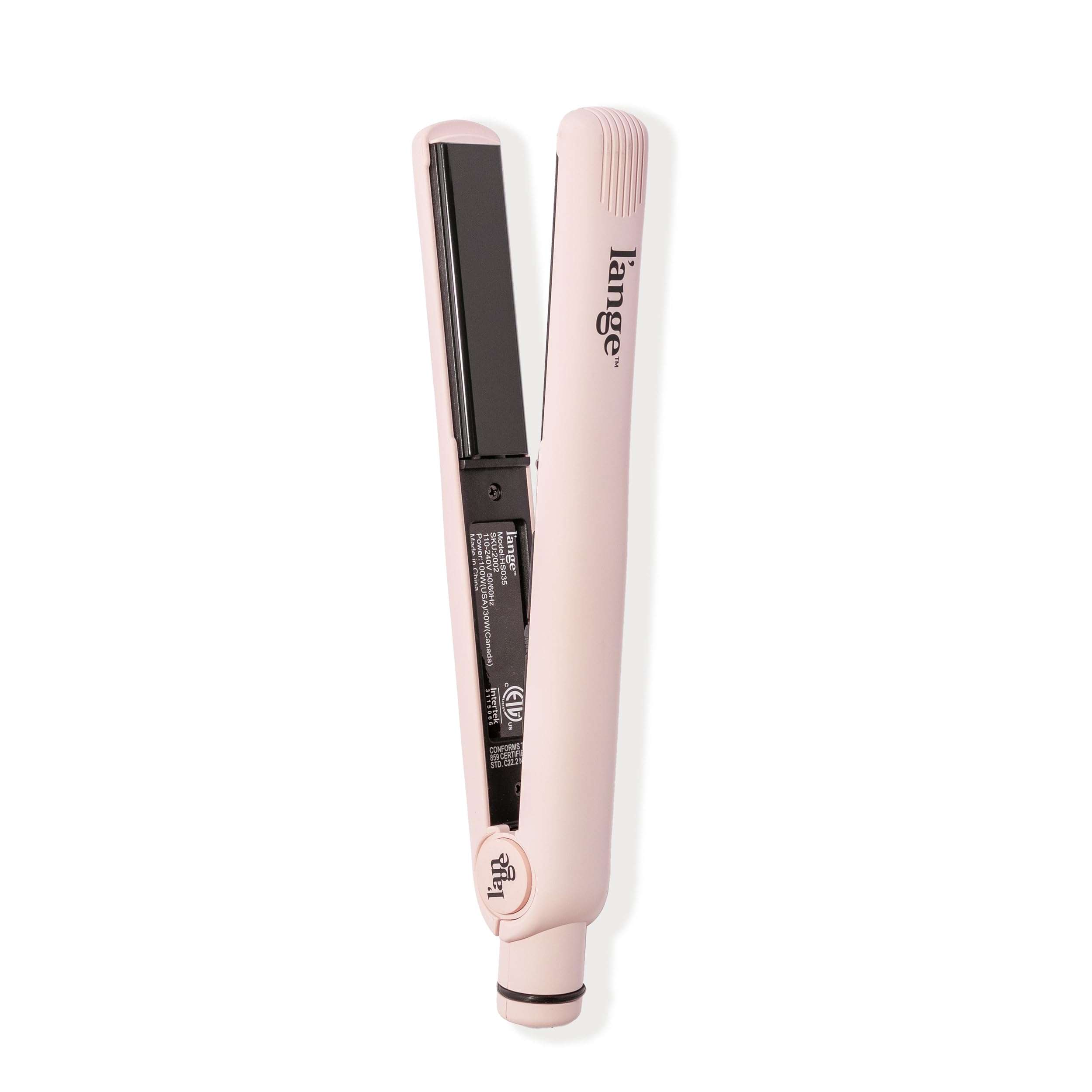 L'ANGE HAIR Aplatir Ceramic 1" Flat Iron | Adjustable Temp & Dual Voltage Hair Straightener | Tourmaline-Infused Plates for Smooth, Frizz-Free Styling | 1 Inch Styling Tool (Blush) - Image 1