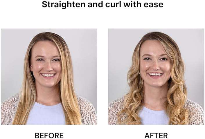 L'ANGE HAIR Aplatir Ceramic 1" Flat Iron | Adjustable Temp & Dual Voltage Hair Straightener | Tourmaline-Infused Plates for Smooth, Frizz-Free Styling | 1 Inch Styling Tool (Blush) - Image 3