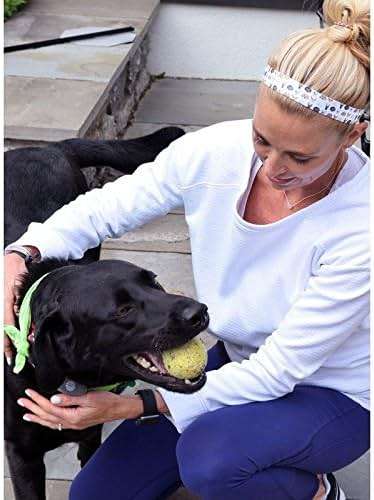 Sweaty Bands Womens Girls Headband - Non-Slip Velvet-Lined Sports Hairband - Dog Days - Image 2