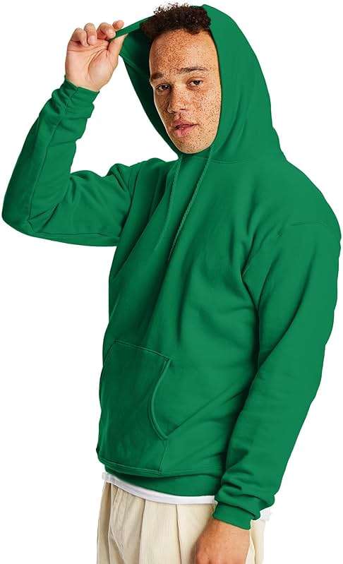 Hanes Men's EcoSmart Hoodie, Midweight Fleece, Pullover Hooded Sweatshirt - Image 3