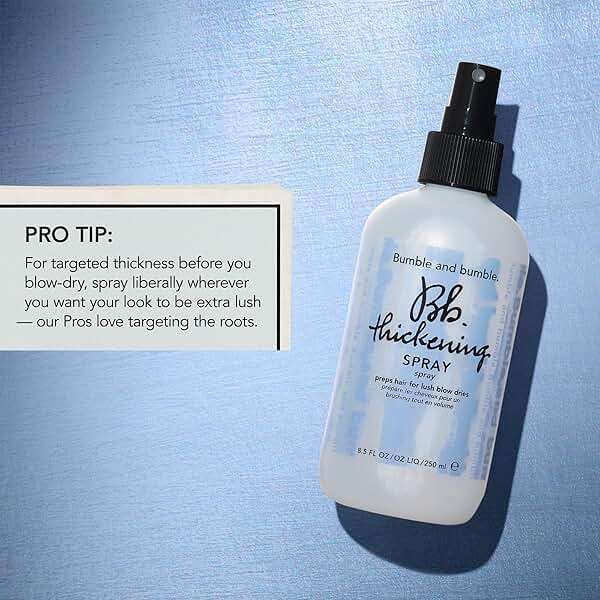 Bumble and bumble. Thickening Blow-Dry Prep Spray | Pre-Styling Primer | Adds Lightweight Volume For Lush Blow Dries | For Fine to Medium Straight, Wavy Hair Types - Image 4