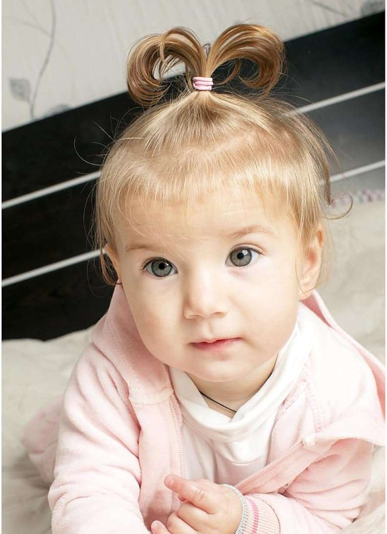 200PCS Small Hair Ties,No Crease Baby Hair Ties,Elastic Hair Ponytail Holder Hair Accessories for Baby Girls Infants Toddlers Kids - Image 5