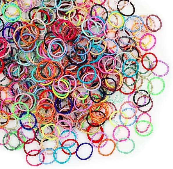200PCS Small Hair Ties,No Crease Baby Hair Ties,Elastic Hair Ponytail Holder Hair Accessories for Baby Girls Infants Toddlers Kids - Image 6