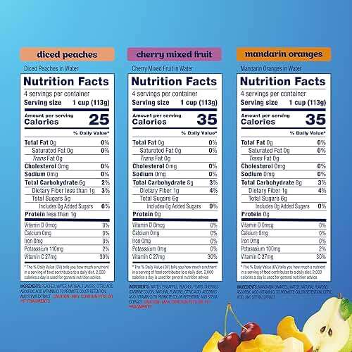 Dole Diced Peaches, Mandarin Oranges, and Cherry Mixed Fruit with No Sugar Added Variety Pack - Dole Fruit Bowls Snacks - 4 oz Bowls - 12 Pack - Image 2