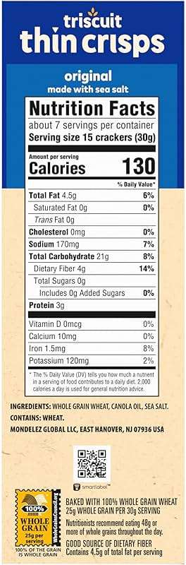 Triscuit Thin Crisps Original Whole Grain Wheat Crackers, Vegan Snacks, Bulk Snack Crackers, 6 - 7.1 oz Boxes - Image 19