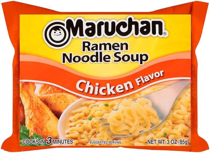 Maruchan Ramen Noodle Soup, Chicken Flavor – Japanese-Style Instant Noodles, Quick & Easy Meal for Kids, Students & Busy Families – 3 Oz. (24 Pack) - Image 2