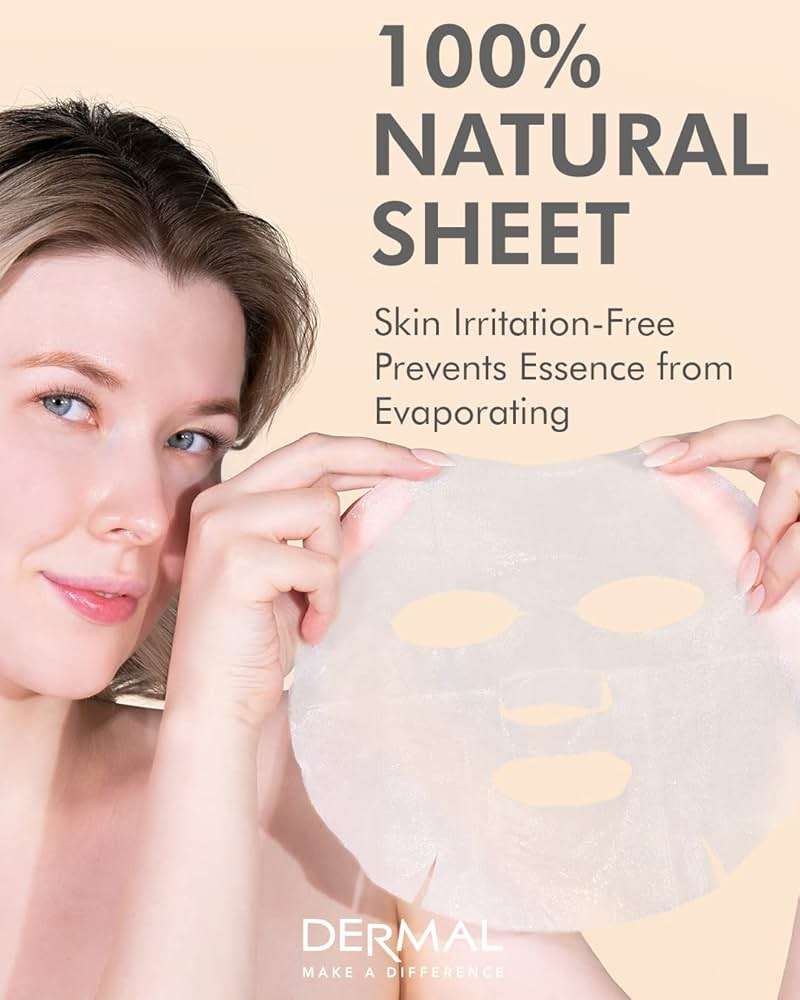 DERMAL 24 Combo Pack Made in Korea Facial Mask – 20+ Years of K-Beauty Experience, Premium Quality Korean Sheet Masks for Daily Skincare Routine - Image 5