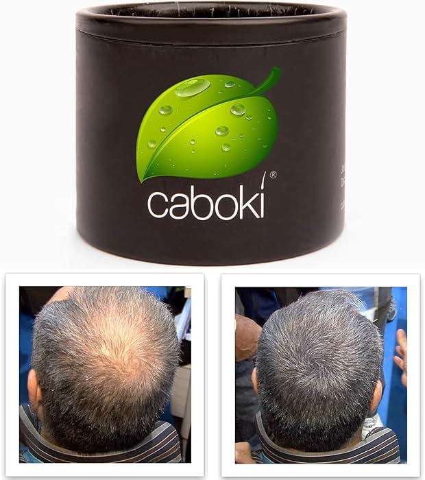 Caboki Hair Fibers for Thinning Hair – Natural Plant-Based Bald Spot Cover Up for Men and Women – Instantly Thicker Fuller Looking Scalp – Clean Ingredients – Trial Size, 10-Day Supply, Dark Gray - Image 1