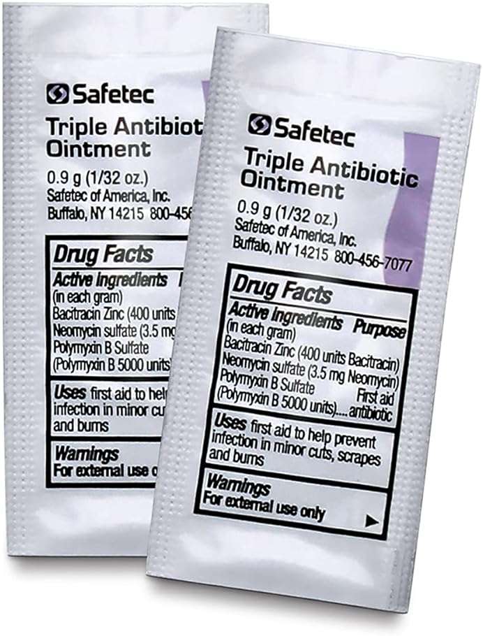 Safetec Triple Antibiotic Ointment.9 g. Pouch (Bulk Package - 2000 Count) - Image 3
