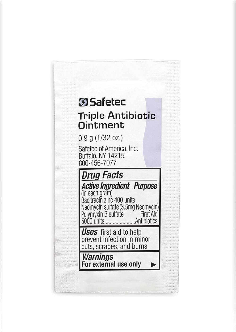 Safetec Triple Antibiotic Ointment.9 g. Pouch (Bulk Package - 2000 Count) - Image 5