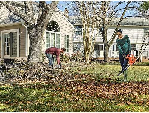BLACK+DECKER Leaf Blower, Leaf Vacuum and Mulcher 3 in 1, Backpack Blowers for Lawn Care,250 mph Airflow, 400 cfm Delivery Power, Reusable Bag Included, Corded (BEBL7000) - Image 13
