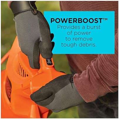 BLACK+DECKER Leaf Blower, Leaf Vacuum and Mulcher 3 in 1, Backpack Blowers for Lawn Care,250 mph Airflow, 400 cfm Delivery Power, Reusable Bag Included, Corded (BEBL7000) - Image 8