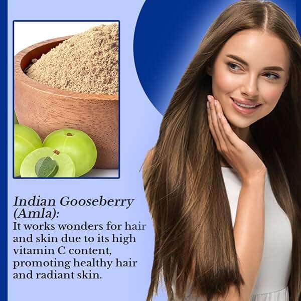 Pride Of India - Indian Amla (Amalaki) Gooseberry Berry Herbal Hair & Skin Care Powder, Half Pound, 100% Natural, 8oz - Image 3