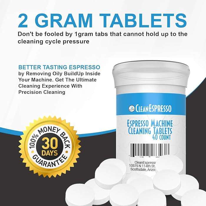 CleanEspresso - Breville Compatible 2 Gram Cleaning Tablets for Espresso Machines - 40 Cleaning Tablets for Breville Espresso Machine - Image 4