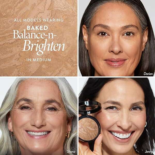 LAURA GELLER NEW YORK Award-Winning Baked Balance-n-Brighten Color Correcting Powder Foundation – Handmade in Italy – Buildable Coverage, Matte Finish – For Mature & Sensitive Skin – 04 Medium - Image 2