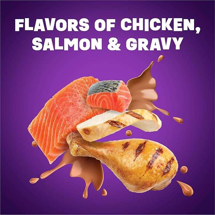 Purina Friskies Gravy Swirlers With Flavors of Chicken, Salmon and Gravy Dry Cat Food - 3.15 lb. Bag - Image 3