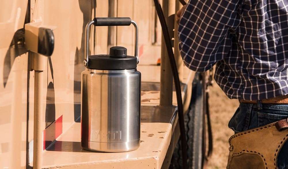 YETI Rambler Vacuum Insulated Stainless Steel Half Gallon Jug with MagCap, Stainless Steel - Image 2