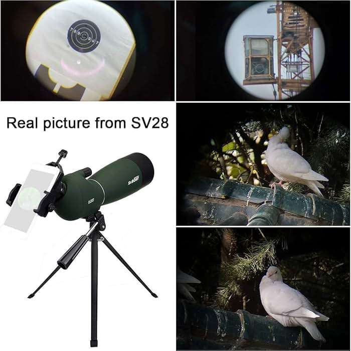 SVBONY SV28 Spotting Scopes with Tripod, Angled 25-75x70mm Spotter Scope with Phone Adapter, Waterproof Fogproof Spotting Scope for Bird Watching, Target Shooting, Wildlife Viewing - Image 6