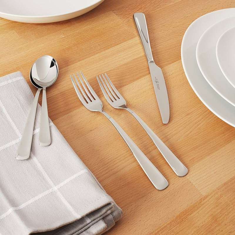 Henckels Silvano 45-pc 18/10 Stainless Steel Flatware Set, Silver - Image 2
