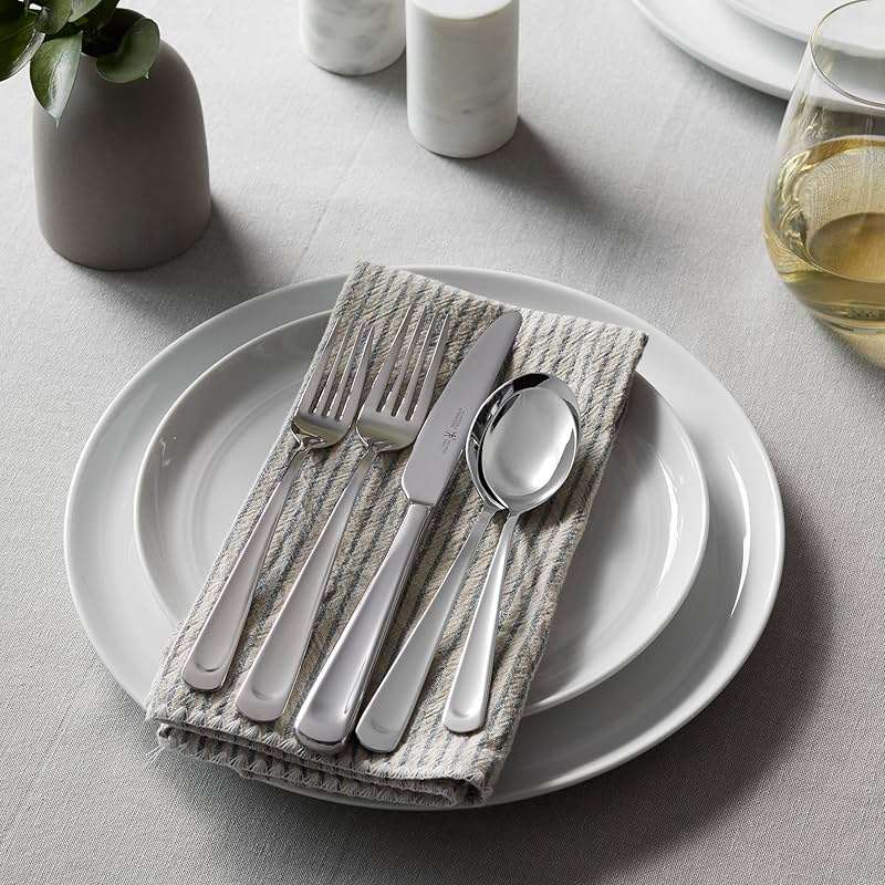 Henckels Silvano 45-pc 18/10 Stainless Steel Flatware Set, Silver - Image 3