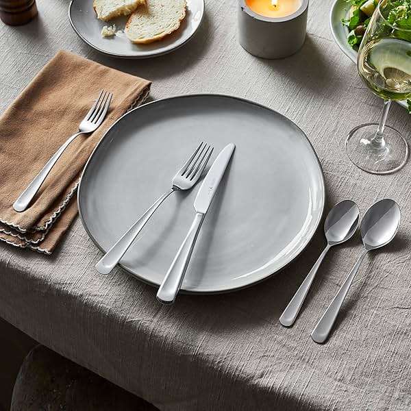 Henckels Silvano 45-pc 18/10 Stainless Steel Flatware Set, Silver - Image 4
