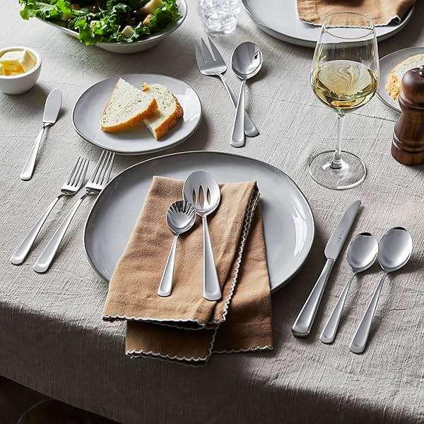 Henckels Silvano 45-pc 18/10 Stainless Steel Flatware Set, Silver - Image 5