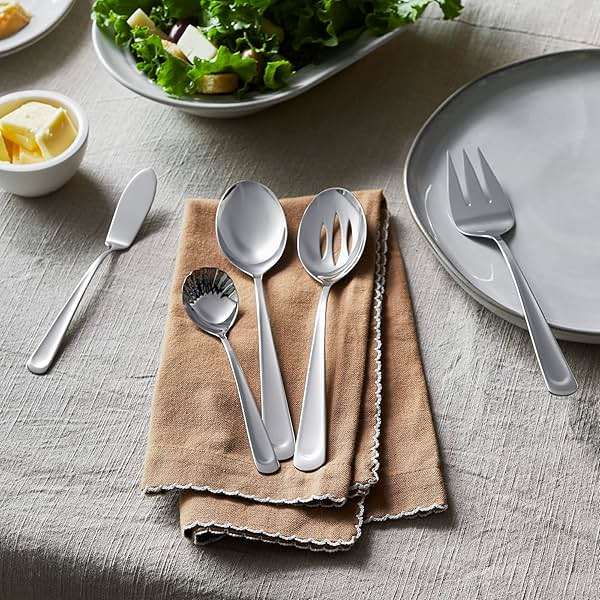 Henckels Silvano 45-pc 18/10 Stainless Steel Flatware Set, Silver - Image 6
