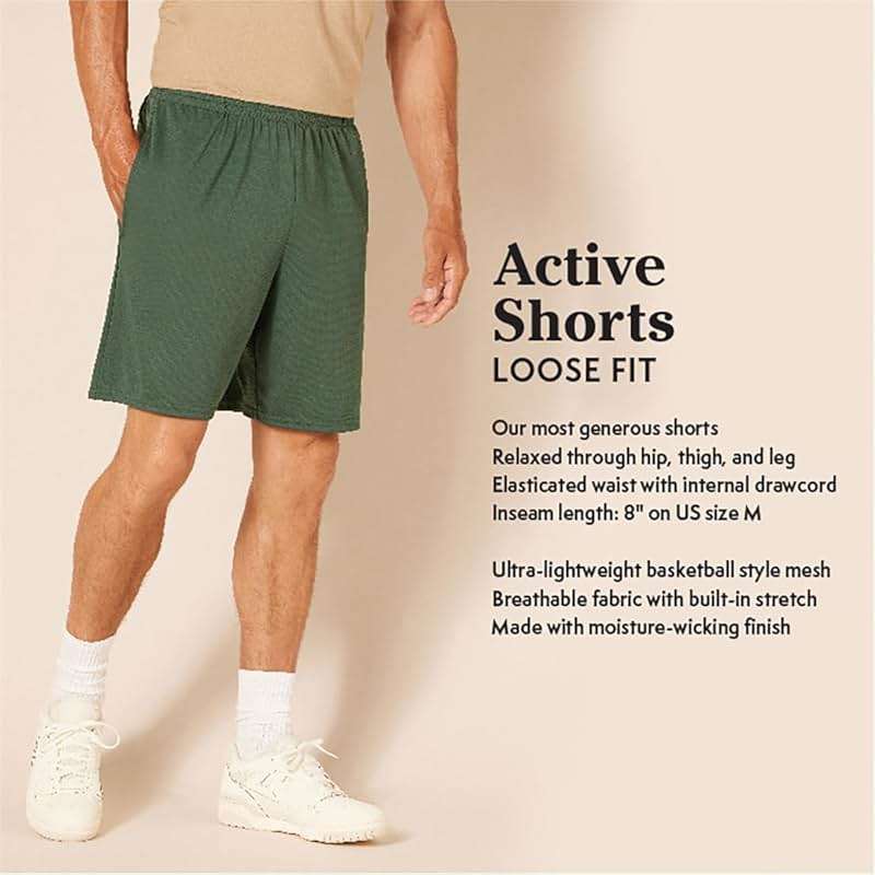 Amazon Essentials Men's Athletic Basketball Gym,Performance Tech Loose-Fit Training Shorts, Pack of 2 - Image 2