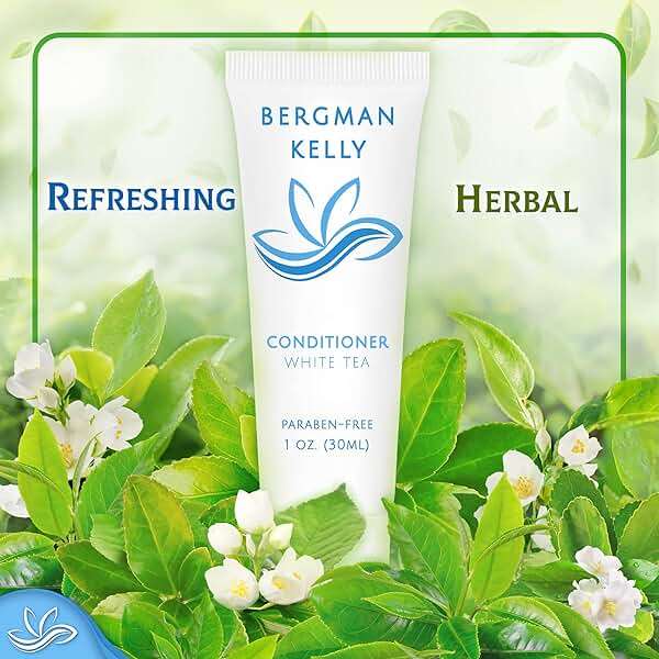 Bergman Kelly - Travel Shampoo and Conditioner Set - 1 fl oz, 100 Pieces, White Tea - Delight Your Guests with Revitalizing and Refreshing Hotel Toiletries and Guest Hospitality in Bulk - Image 4