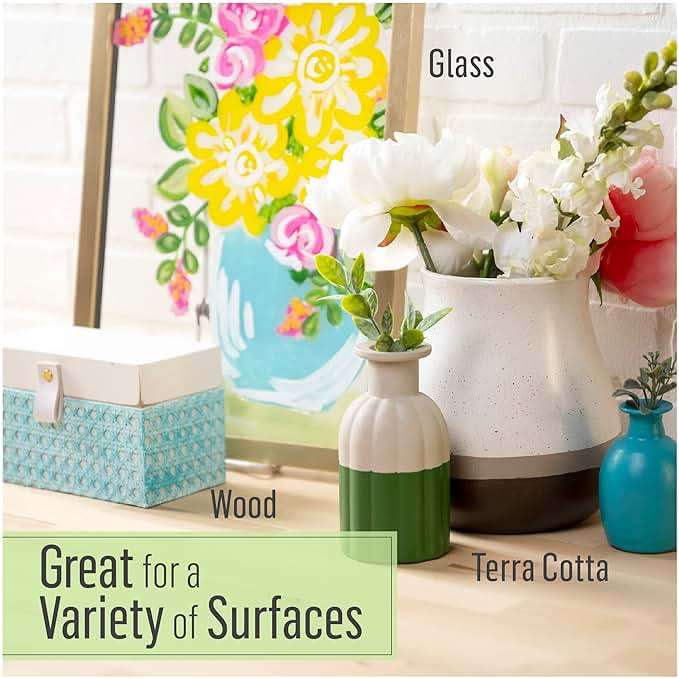 FolkArt Multi-Surface Metallic Paint in Assorted Colors (2 oz), Metallic Nickel - Image 4