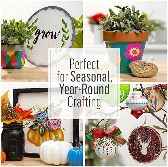 FolkArt Multi-Surface Metallic Paint in Assorted Colors (2 oz), Metallic Nickel - Image 8