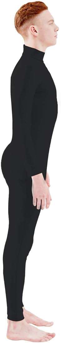 Ensnovo Adult Spandex Turtleneck Long Sleeve One Piece Unitard Bodysuit Dancewear - Image 5