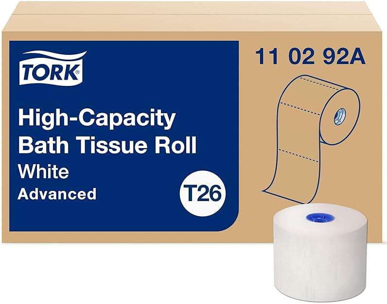 Tork High-Capacity Toilet Paper Roll White T26, Advanced, 2-Ply, 36 x 1000 sheets, 110292A - Image 1