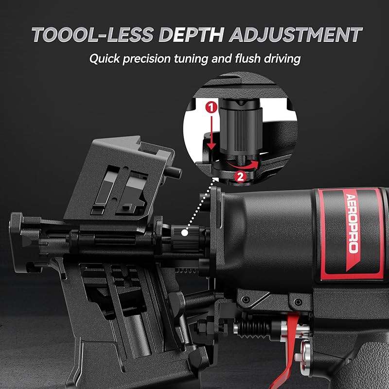 AeroPro CN45N Pneumatic Roofing Nailer – Professional Heavy-Duty Roofing Nail Gun for 15 Degree 3/4″–1-3/4″ Coil Nails on Asphalt Shingles - Image 5