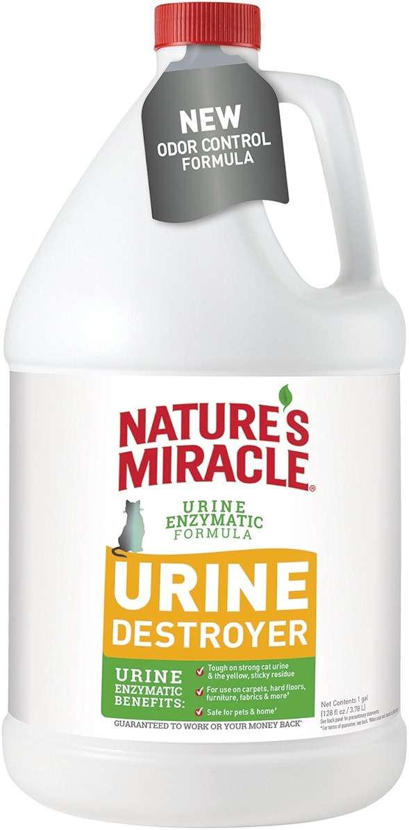 Nature's Miracle Urine Destroyer, Cat Urine Enzyme Cleaner, Pour, 128 fl oz - Image 1